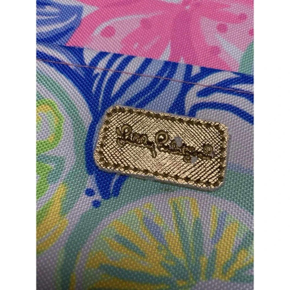 Lilly Pulitzer Havana Picnic Cooler‎ Bag Forks, Knives & Wine Glasses